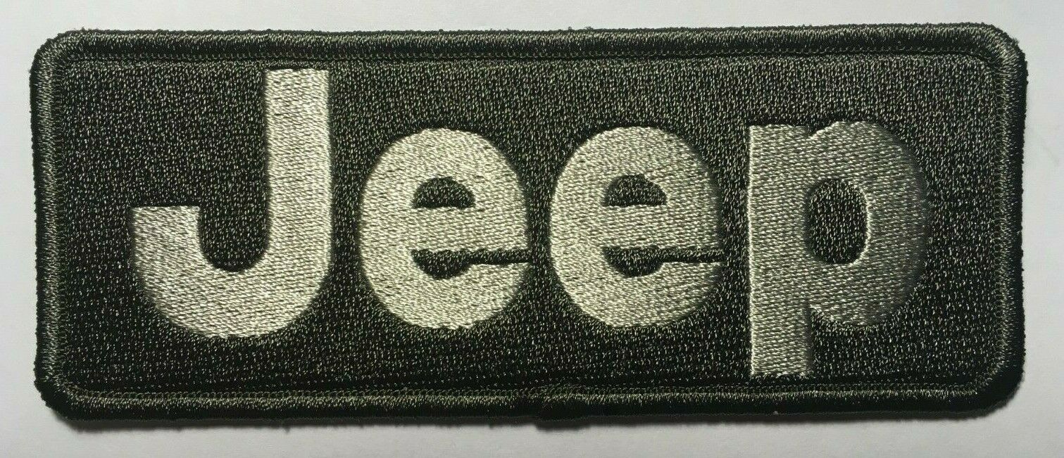 Jeep Patch Jeep Patch Iron On Or Sew On Jeep Embroidery Jeep Patch 5" Wide X 2"