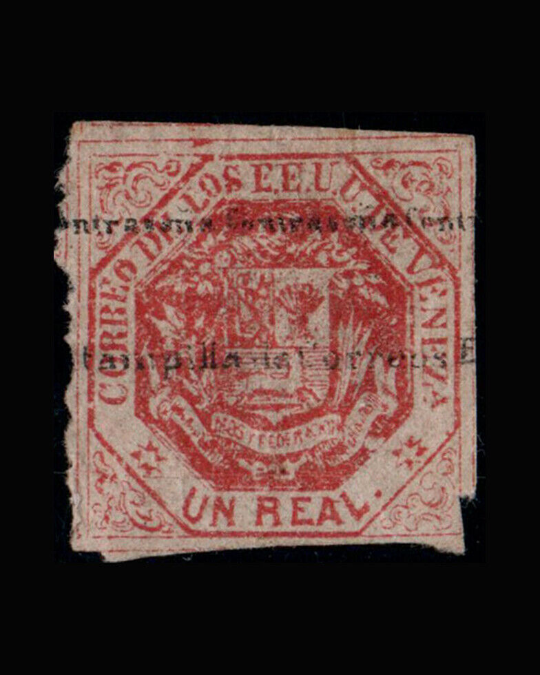 Vintage:venezuela 1875  Un,lh Scott# 45  $85 Lot#ven1875a