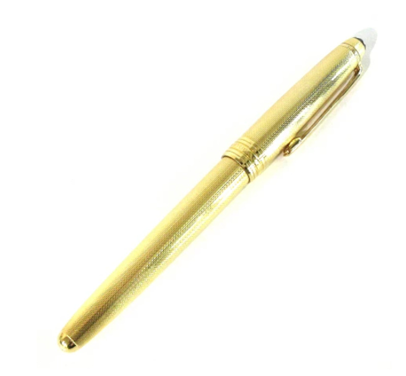 Montblanc Meiserstuck Solitaire Fountain Pen Gold 18k Pre-owned W/box