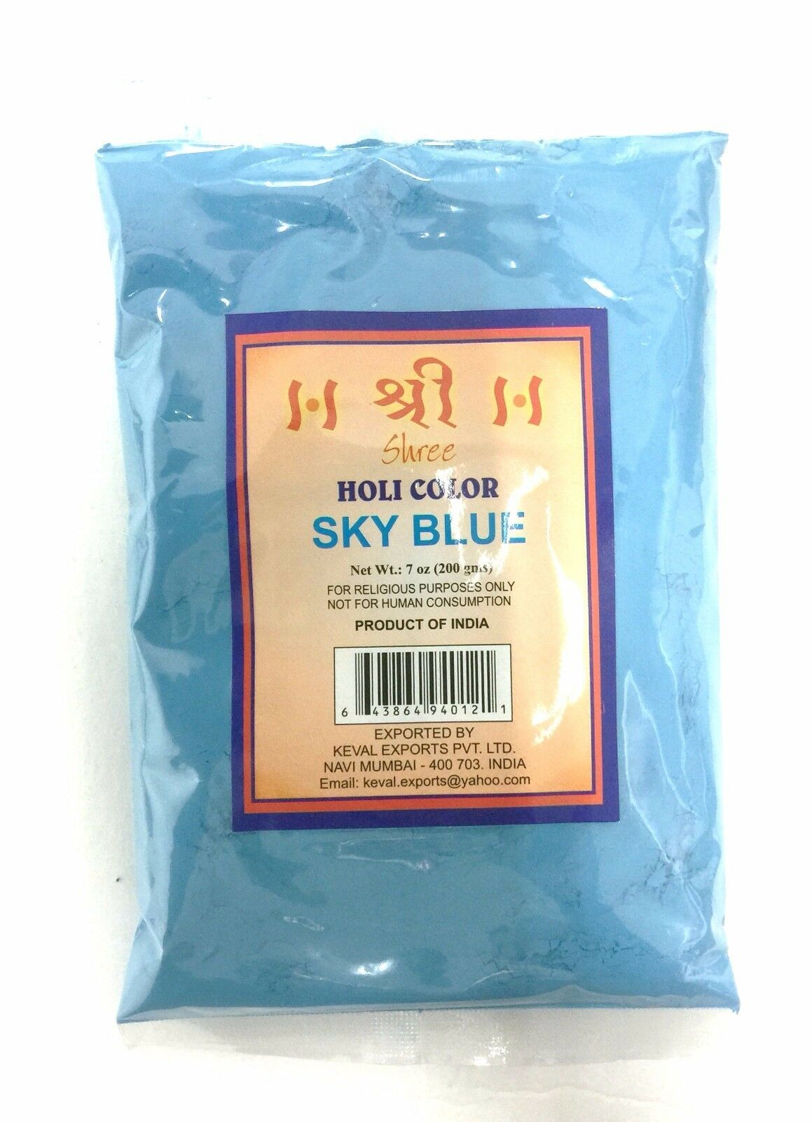 Buy 5 Get 1 Free Holi Color Powder Sky Blue Colour Powder Festival Colors (1lb)