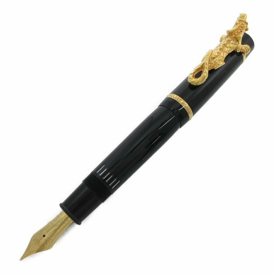 Montblanc Year Of Golden Dragon 2000 Fountain Pen 2000 Limited 18k M W/box