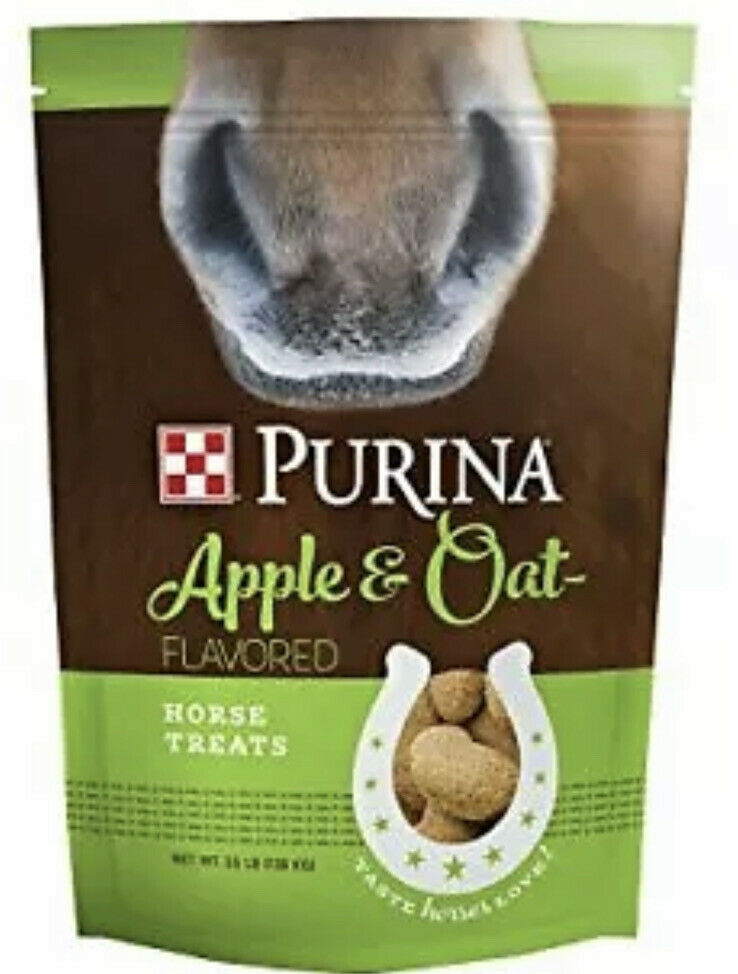 Purina Trea Apple And Oat Flavored Horse Treats 3.5 Lb Bag Exp 2/13/22