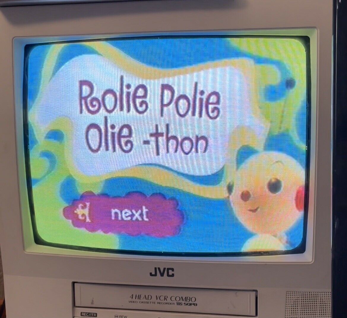 Recorded Tv Vhs Playhouse Disney Rolie Polie Olie Commercials Sold Blank 6 Hours