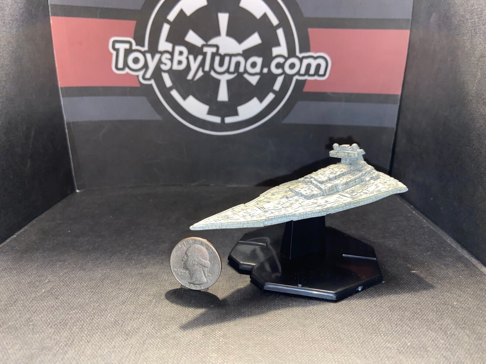 Star Wars Miniatures Starship Battles Imperial Star Destroyer No Card Rpg Isd