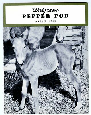 Walgreens Walgreen Pepper Pod Magazine March 1958 Vf Scarce