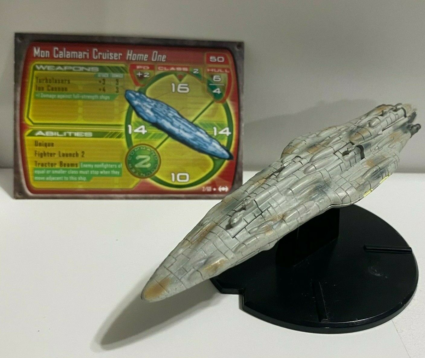 Star Wars Minis: Starship Battles Mon Calamari Cruiser Home One #02