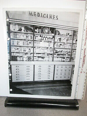 Aurora 1930s Pharmacy Store Display Photo Vicks Smith Bros Bromo Alka Seltzer