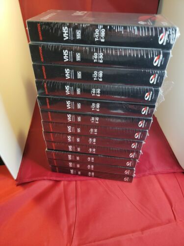 Lot Of 12 Quantegy Professional Standard Blank Vhs Tapes T-120 And T-60 Sealed