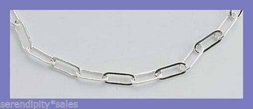 By-the-foot .925 Solid Sterling Silver Chain ~ 1.9mm Flat Drawn Cable  ~ Bulk
