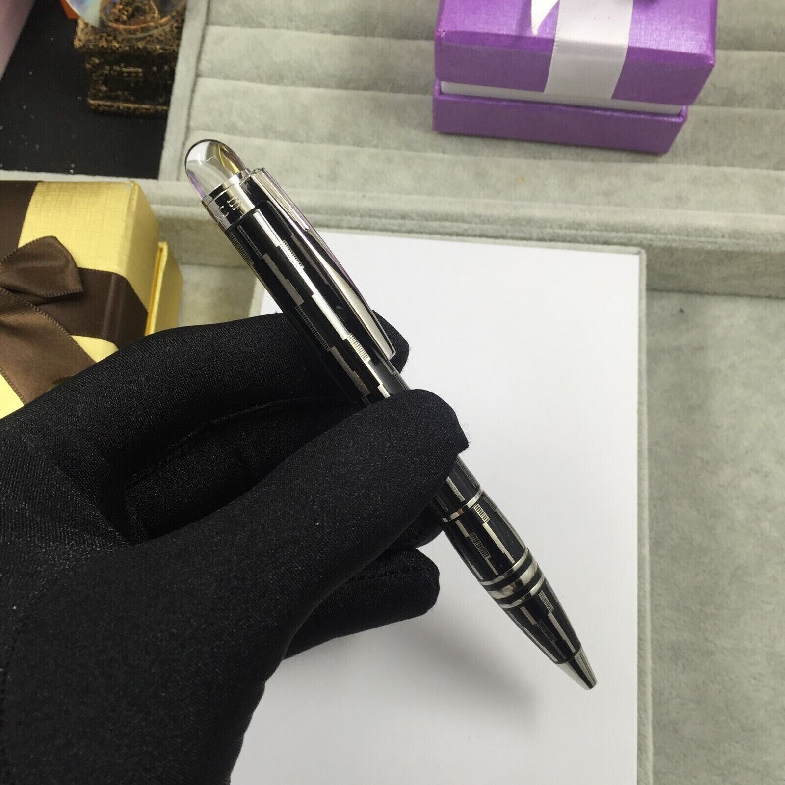 New Montblanc Starwalker Black Mystery Fountain Pen Poches Pen 149 146