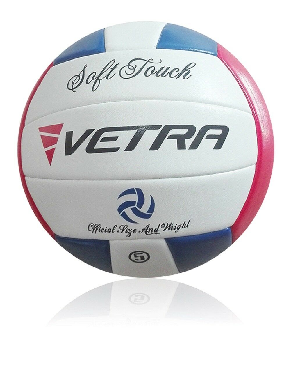 Vetra Volleyball Soft Touch Ball Official Red/blue/white Outdoor Indoor Game
