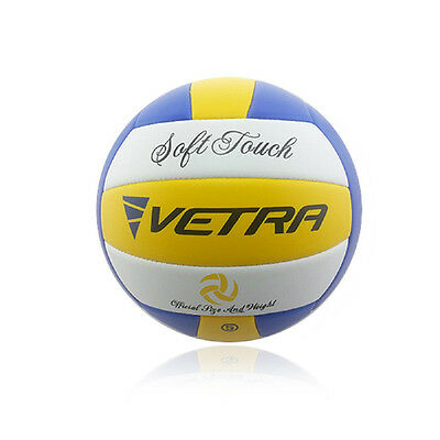 Vetra Volleyball Soft Touch Ball Official Yellow/blue/white Outdoor Indoor Game