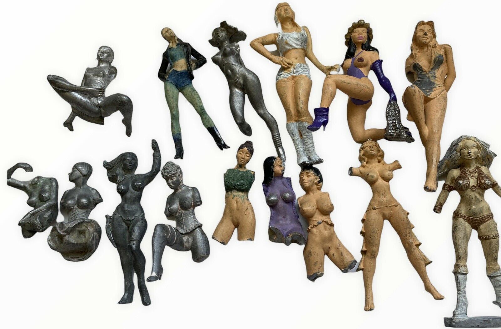 Huge Lot 1980s Phoenix Model Developments Tim Richards Miniature Nude Toy Woman