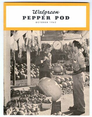 Walgreens Walgreen Pepper Pod Magazine October 1962 Mint Scarce