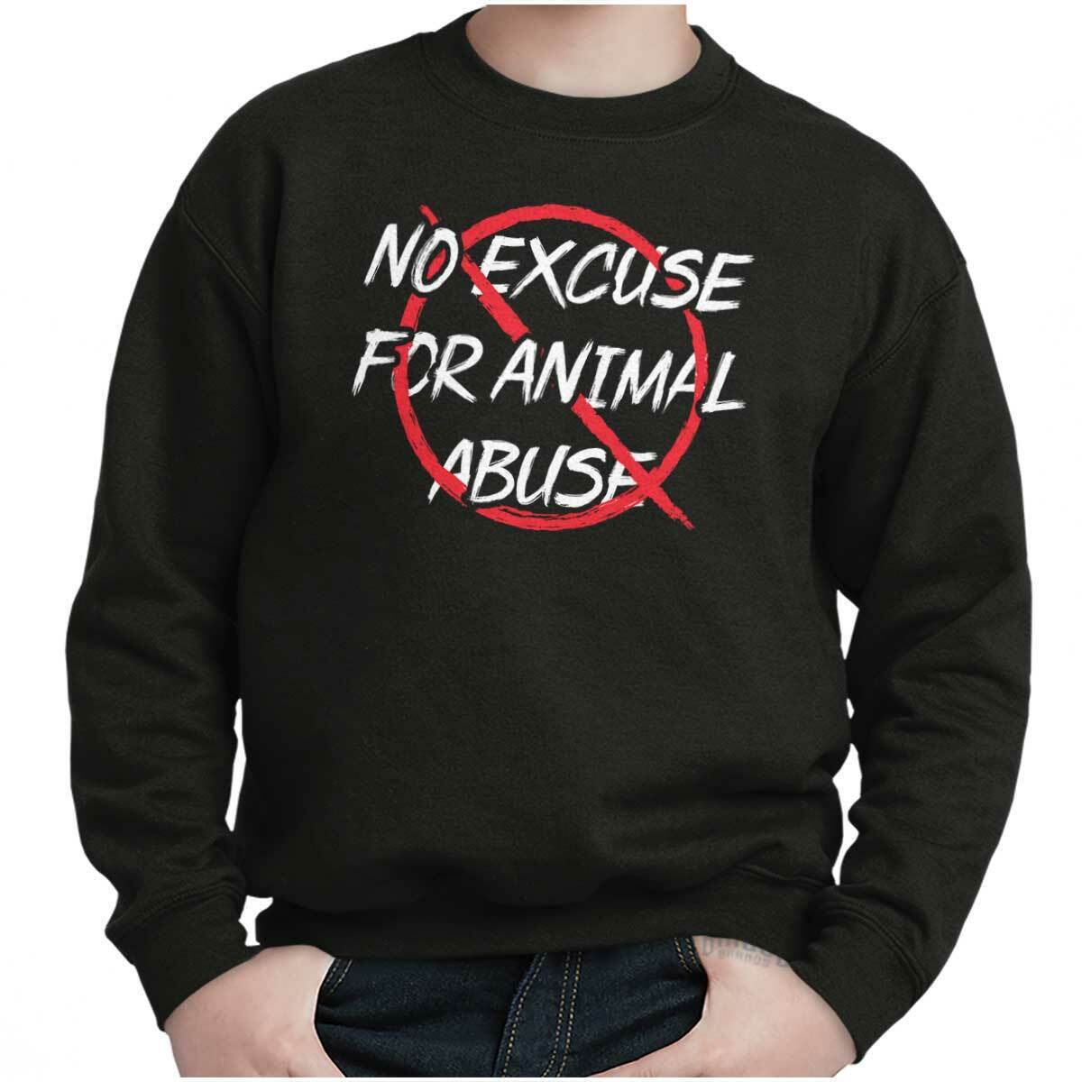 Go Vegan Animals Are Friends Vegetarian Gift Youth Fleece Sweatshirt Boy Or Girl