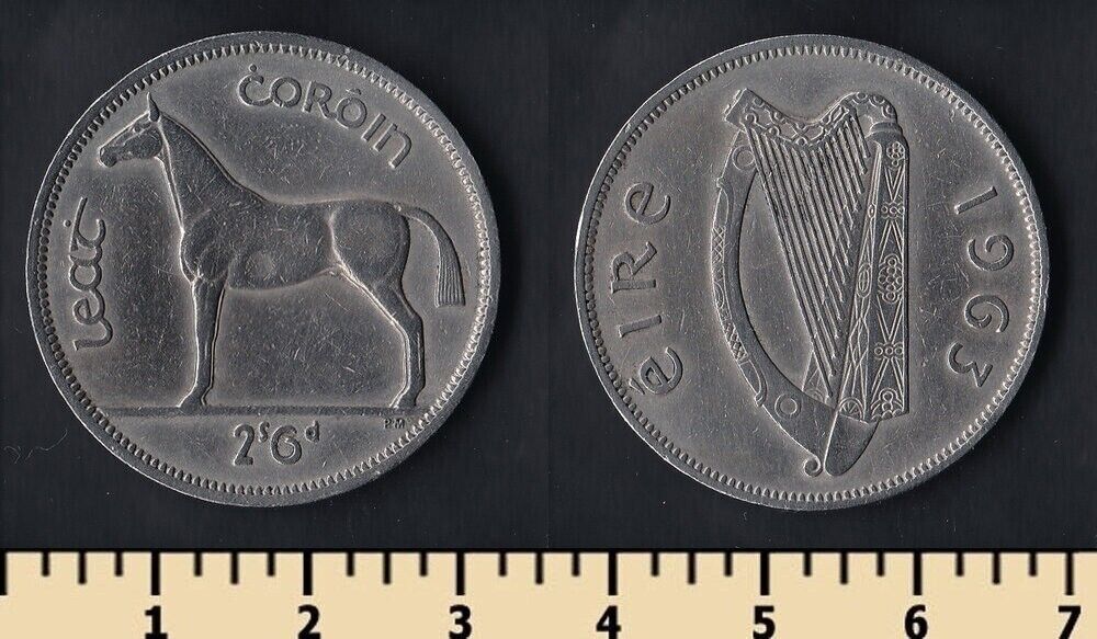Ireland 1/2 Crowns / 2 Shilling 6 Pence 1963