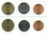 Afghanistan 3 Current Coin Set 1,2,5 Afghanis 2004 Uncirculated Shiny Unc