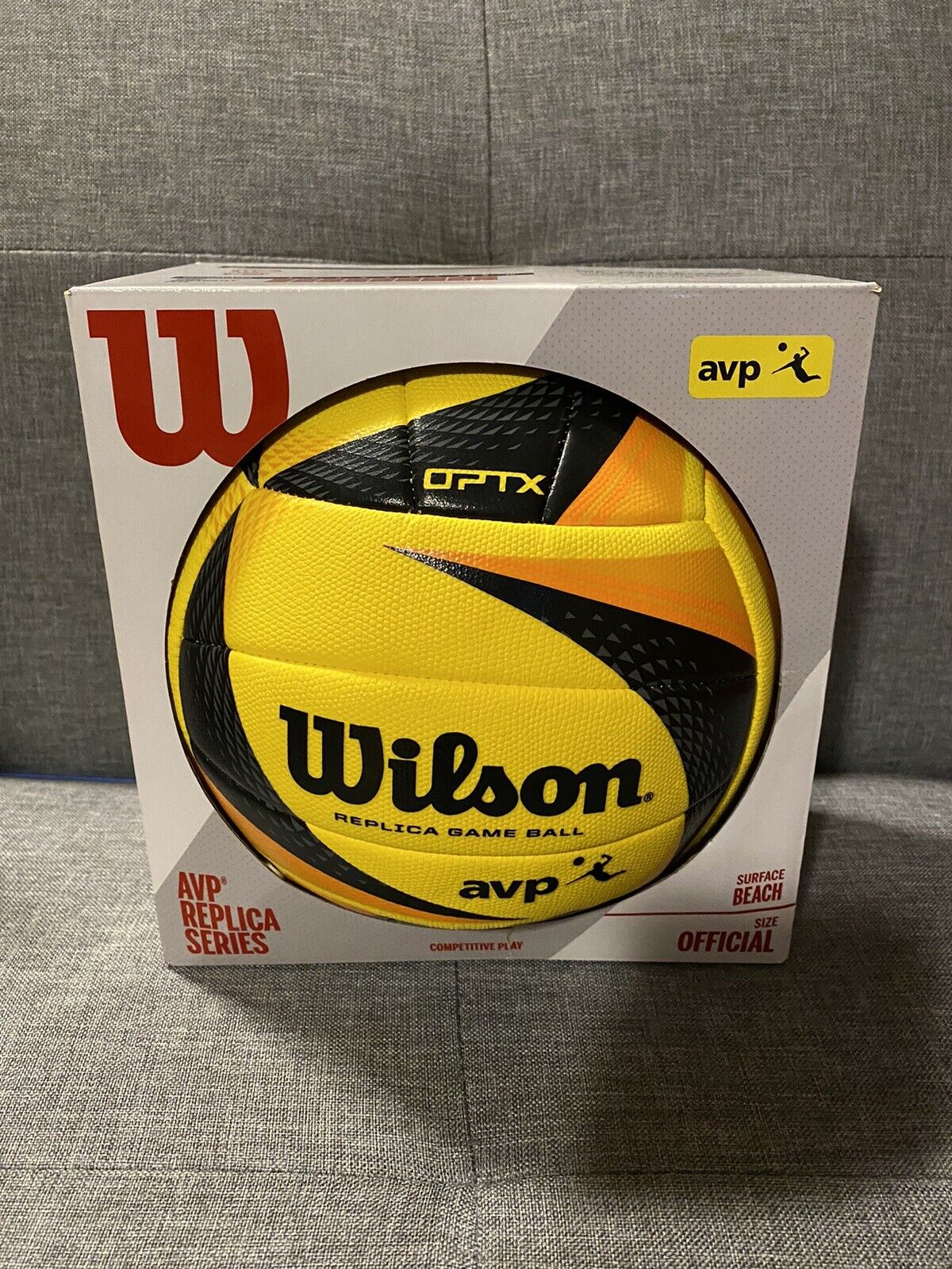 Wilson Optx Replica Avp Volleyball Volleyball Yellow/black Official Beach Ball
