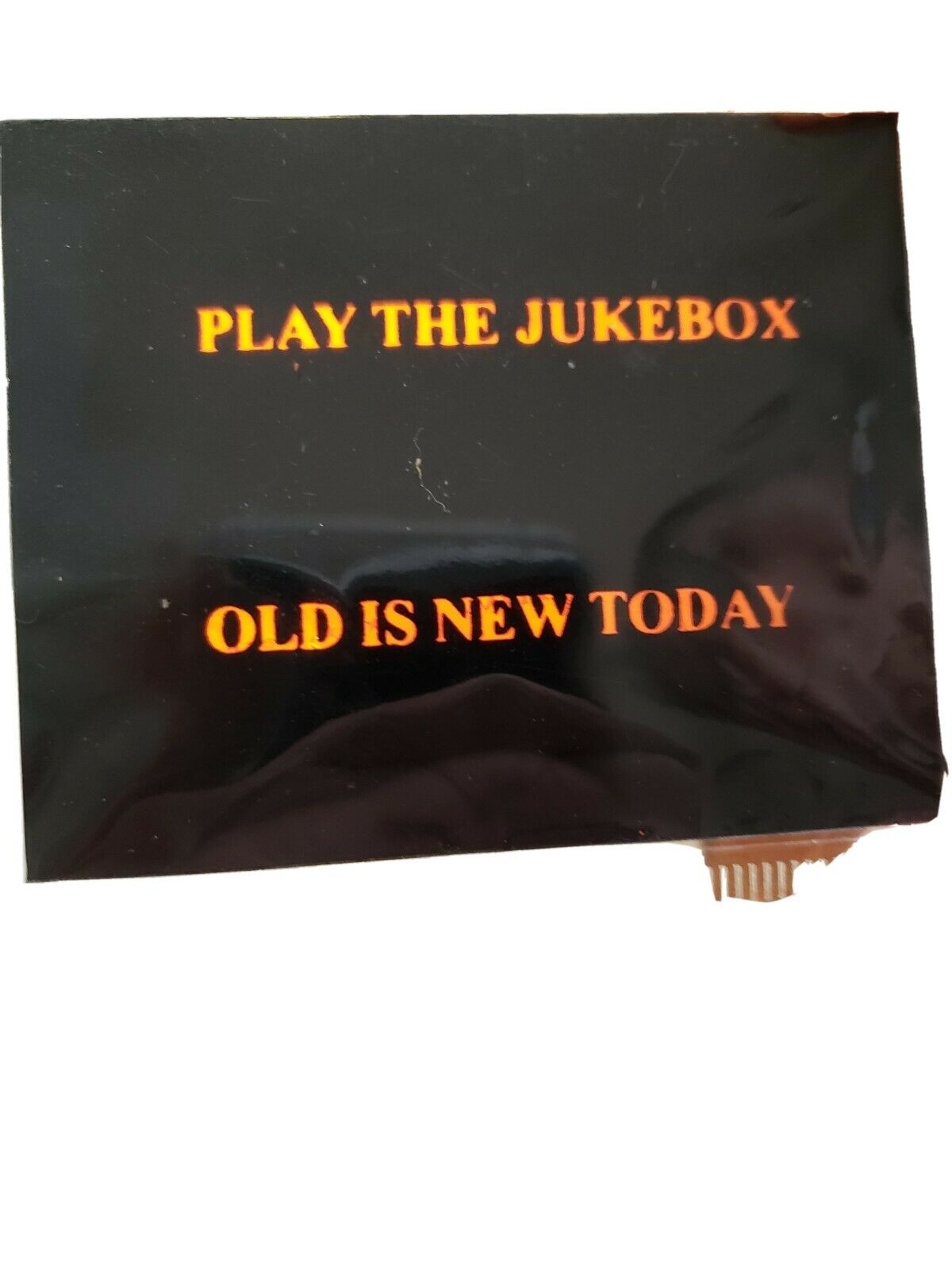 Wurlitzer 1050 Jukebox (reproduction)  Plastic Label.