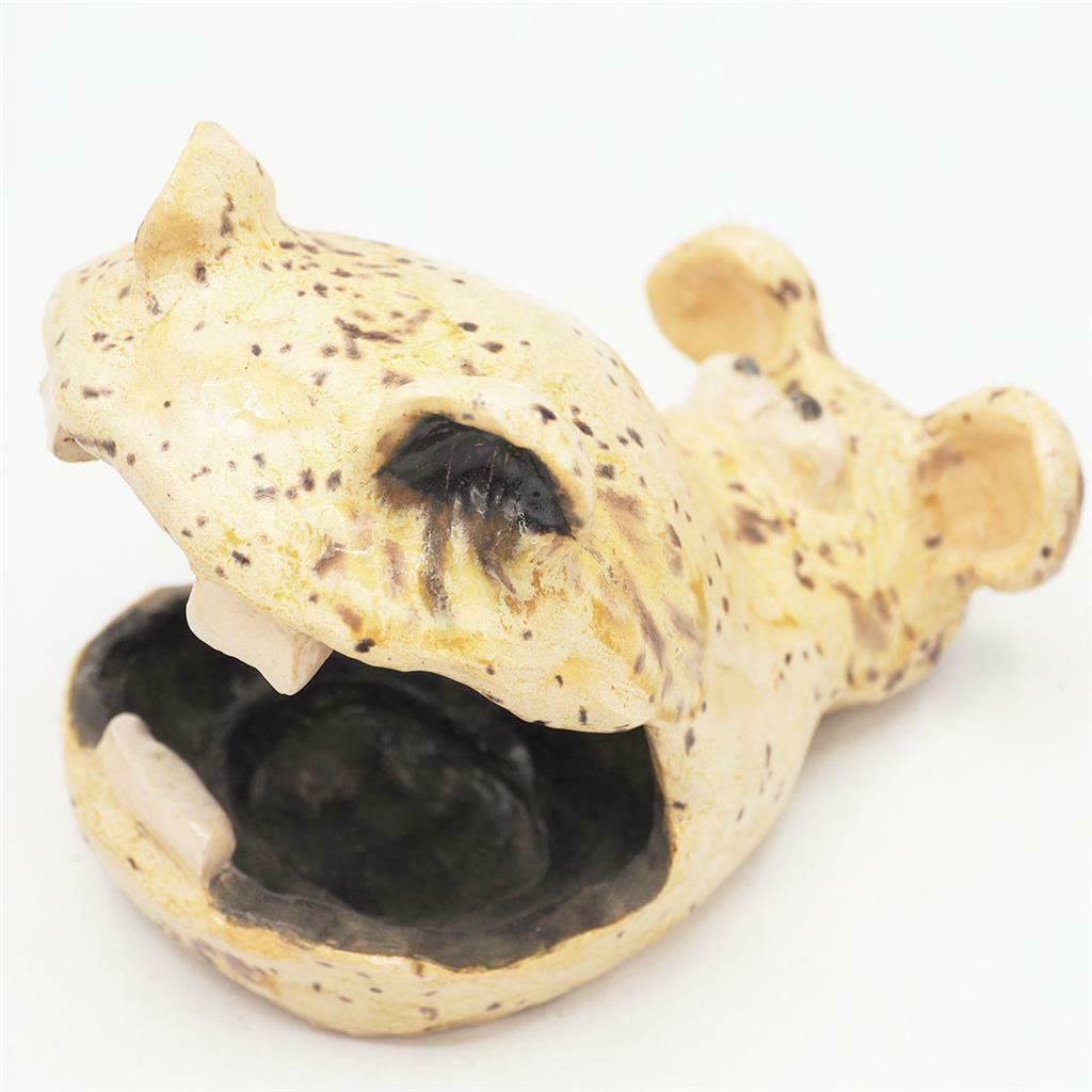 Vintage Hand Made Hippo Hippopotamus Ceramic Figurine