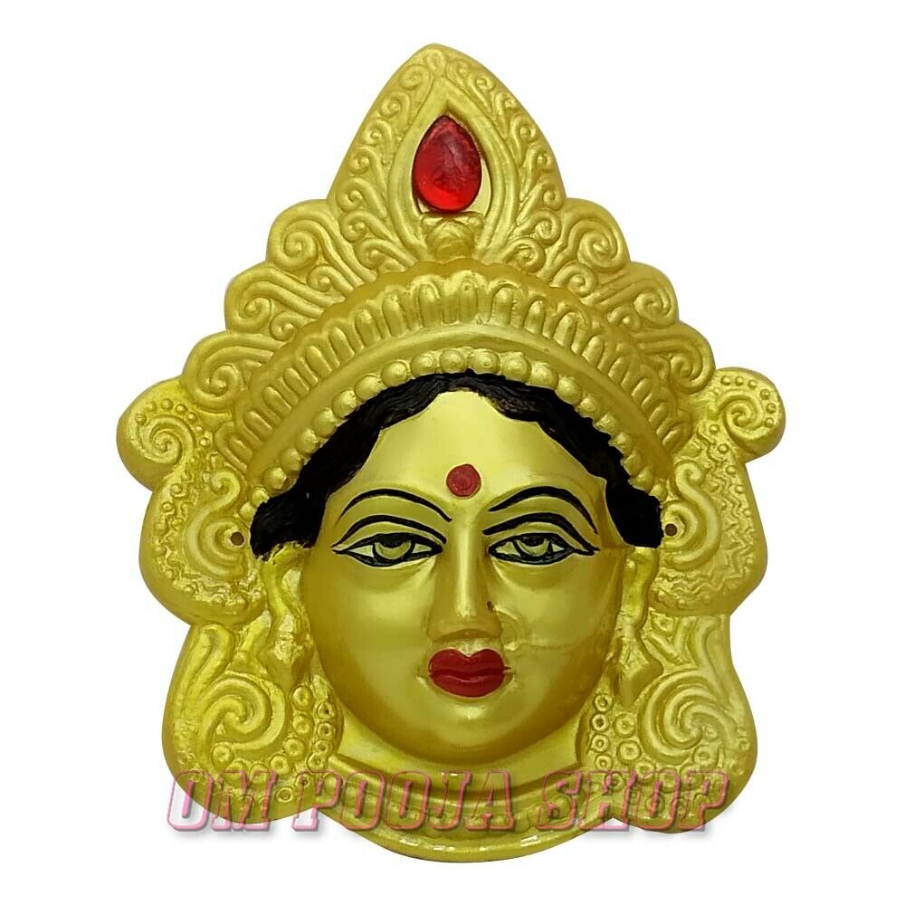 Kamakshi Laxmi Mask Devi Face Mask Goddess Maha Lakshmi Mukhavada Om Pooja Shop