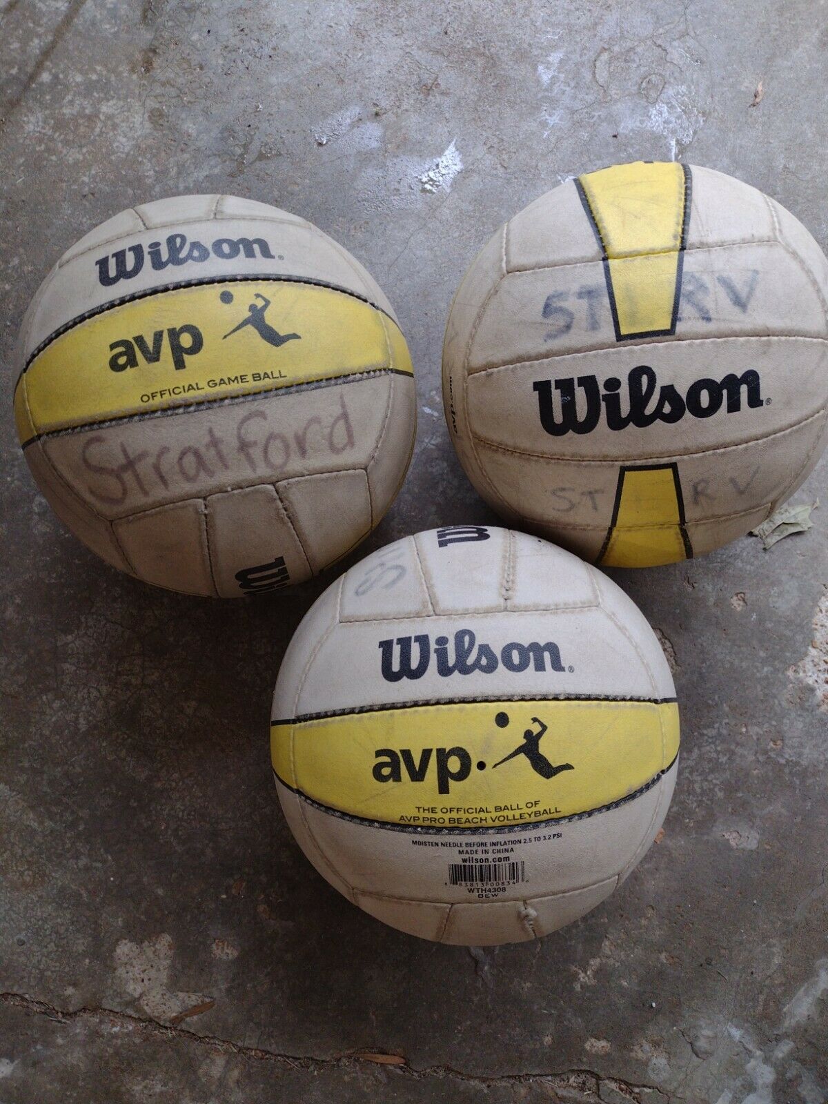 Wilson Avp Game Ball Official Beach Volleyball Authentic “not Replicas” Lot Of 3