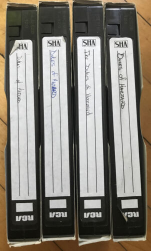 Dukes Of Hazzard 24 Hour Marathon Vhs Lot Sold As Blank Commercials Prerecorded
