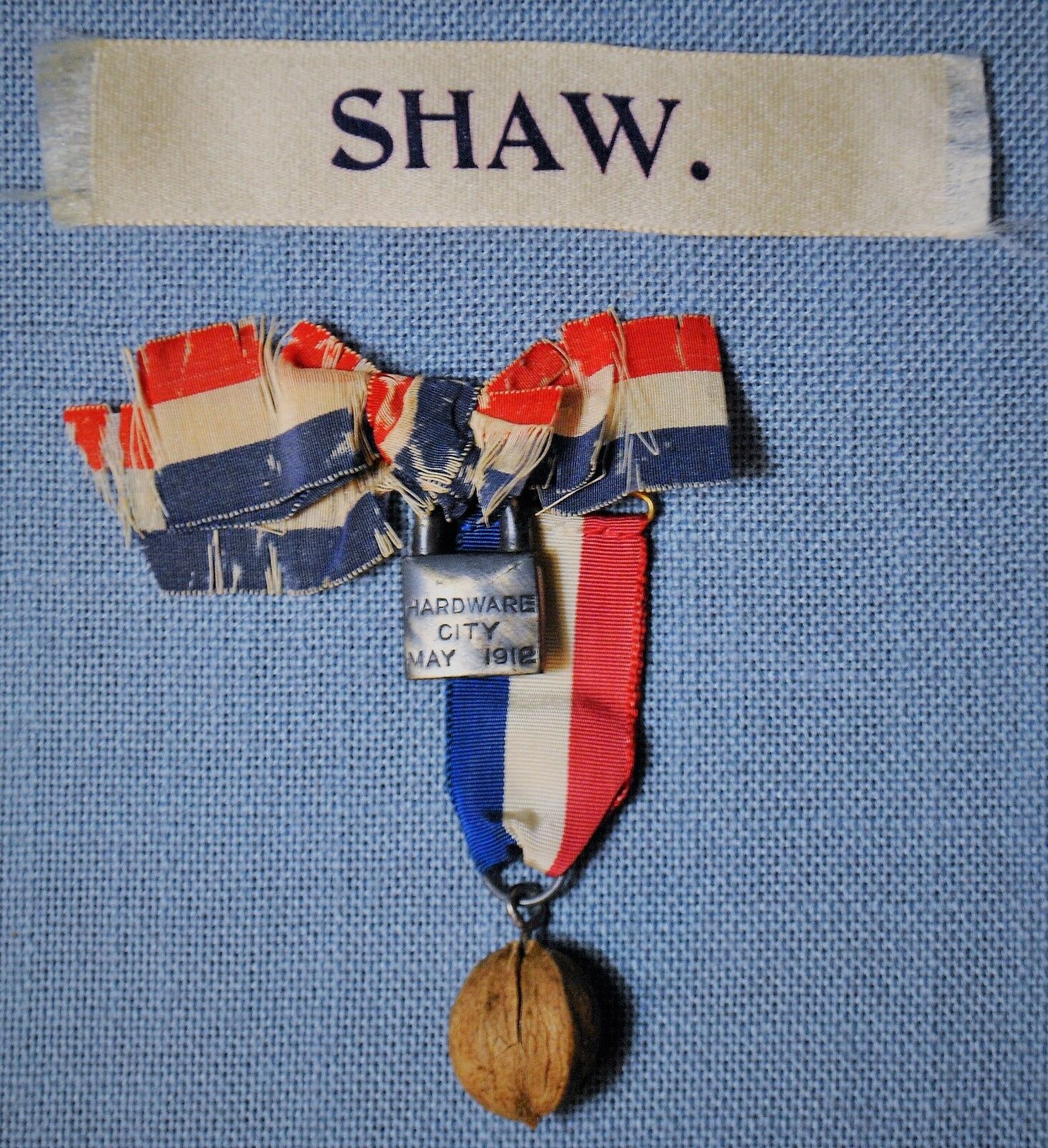 Two G.a.r. Ribbons - Hardware City May 1912 & Shaw. Ribbon