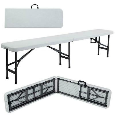 6' Folding Portable Plastic Indoor / Outdoor Camping Picnic Party Dining Bench