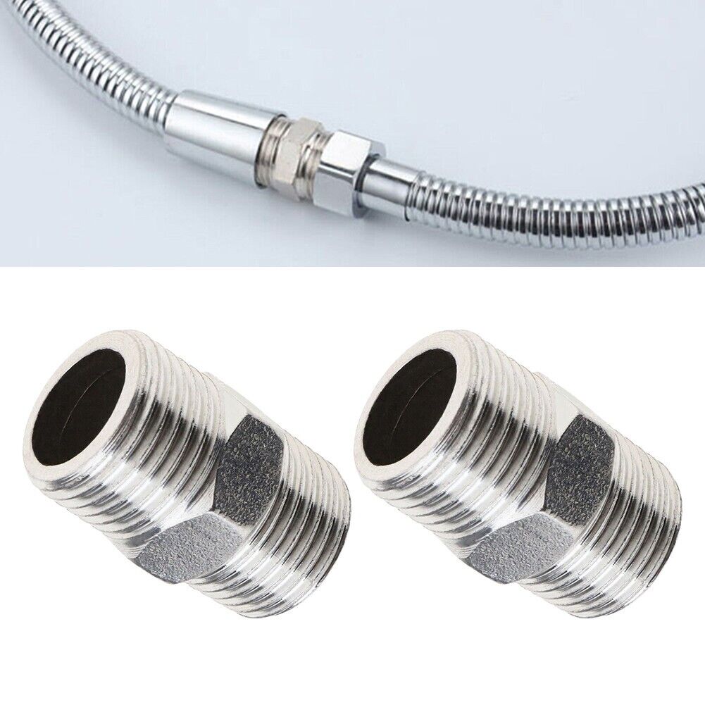 Shower Extender Hose Extension Stainless-steel Strong 1/2inch To 1/2inch Part