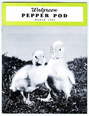 Walgreens Walgreen Pepper Pod Magazine March 1957 Vf Scarce