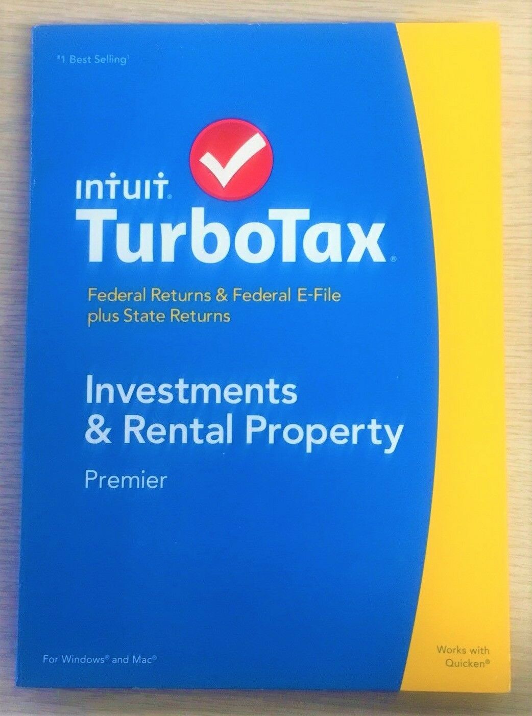 Turbotax 2014 Premier Federal & State Investment & Rentals- Upgrade From Deluxe