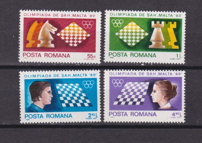 Romania 1980 Sc 2973/6 Set Mnh          B2452